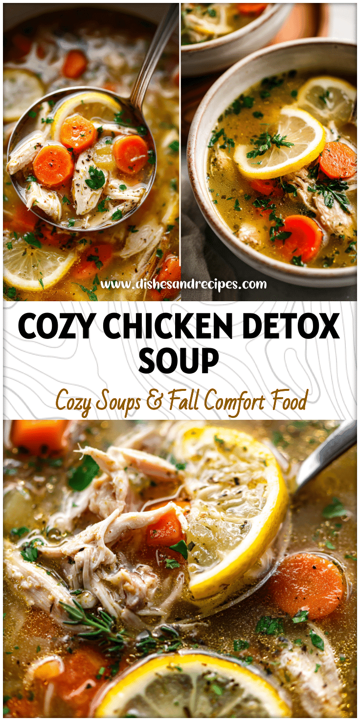 Bowl of Chicken And Lemon Soup showing a Healthy Soup Slow Cooker style with tender chicken and fresh herbs.